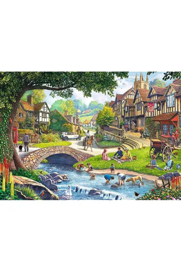 Puzzle 2x500 el. Sielankowe �ycie Trefl