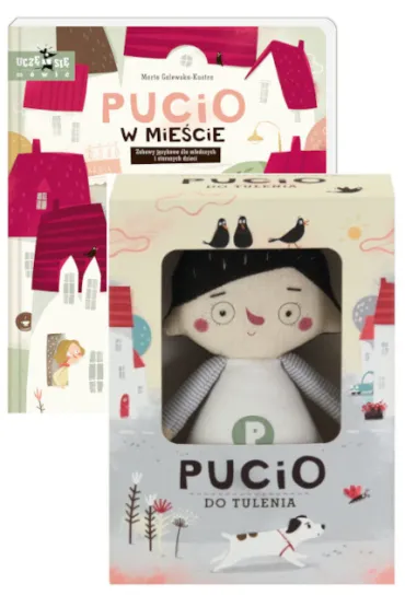 Zestaw: Pucio do tulenia. Maskotka, Pucio w mie�cie. Zabawy j�zykowe dla m�odszych i starszych dzieci - Marta Galewska-Kustra