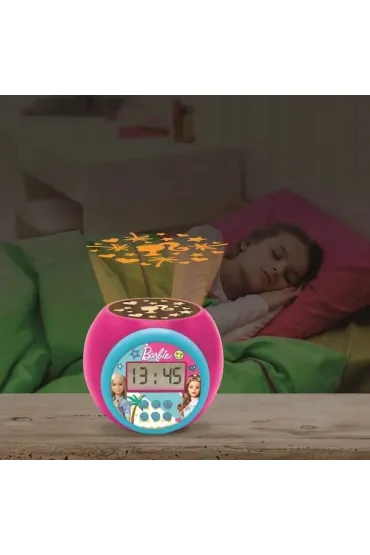 Budzik z projektorem Barbie Lexibook RL977BB