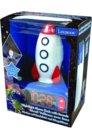Lampka nocna budzik cyfrowy Lexibook RL800SPC
