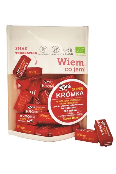 Super Kr�wka Kr�wki bezmleczne truskawkowe 150 g Bio