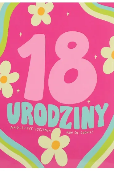 Karnet okazjonalny B6 z kopert� 18 Urodziny PAN DRAGON KB6-2007