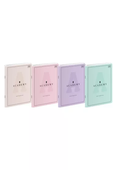 Interdruk Zeszyt A5 Academy Pastel linia 60 kartek 10 szt.