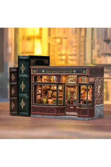 Puzzle Miniaturowy domek Book Nook Zapach kawy Habarri