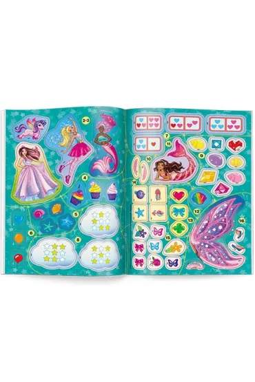Mattel Barbie Dreamtopia. 100 brokatowych naklejek