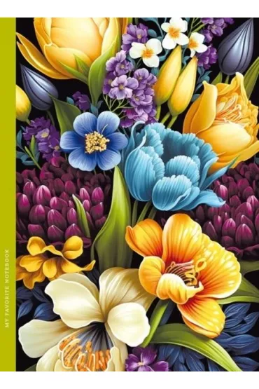 Fresh Notatnik ozdobny Flora 143x200 mm, kratka 48 kartek