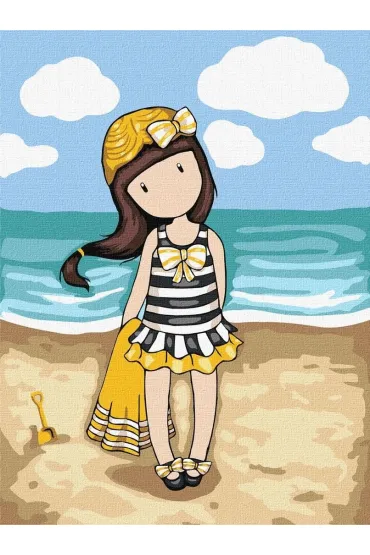 Malowanie po numerach - Beach Belle Kids 30x40cm Ideyka
