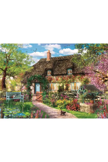 Puzzle 1000 el. Compact The old cottage Clementoni