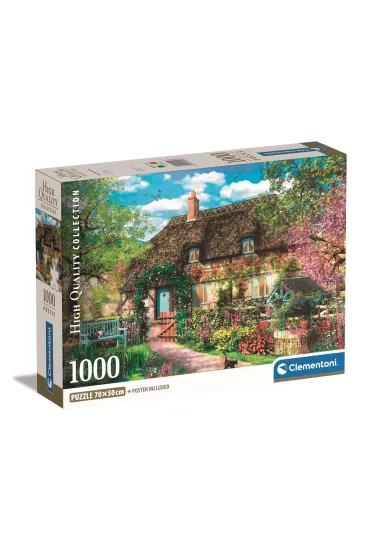 Puzzle 1000 el. Compact The old cottage Clementoni