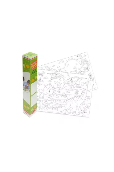 Kolorowanka pod�ogowa 50x70cm Dinozaur