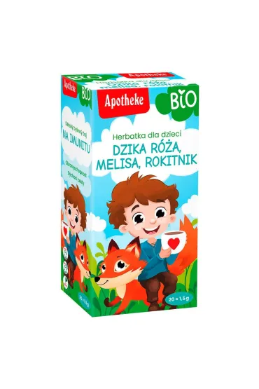 Apotheke Herbatka dla dzieci Dzika r�a, melisa i rokitnik na odporno�� 20 x 1.5 g Bio