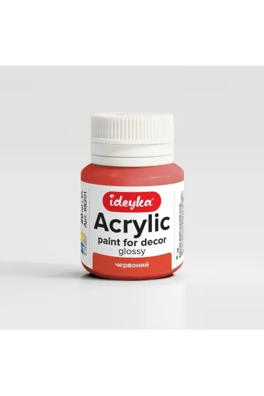 Ideyka Farba akrylowa Czerwony 20ml