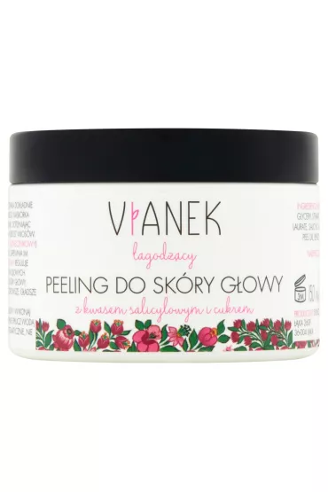 Vianek �agodz�cy peeling do sk�ry g�owy z kwasem salicylowym i cukrem 150 ml