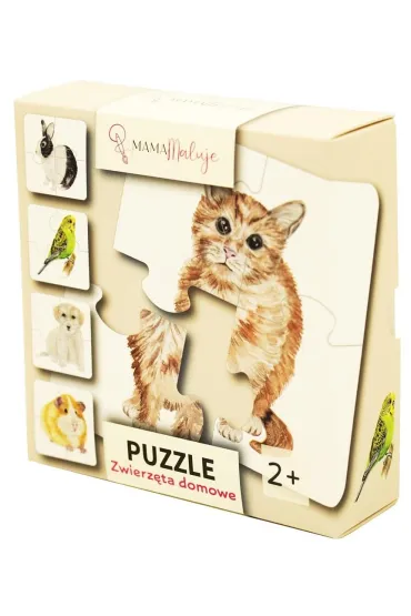 Puzzle 4 el. Zwierz�ta domowe Mama Maluje