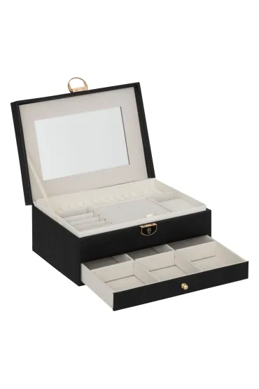 Atmosphera Szkatu�ka na bi�uteri� 24,5x17cm czarna
