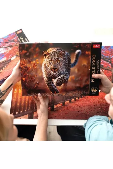 Puzzle 1000 el. Dziki Leopard Trefl