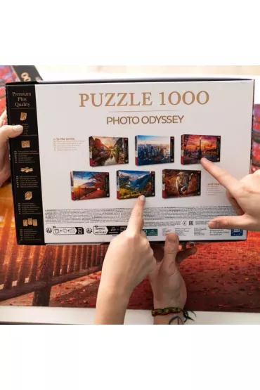 Puzzle 1000 el. Dziki Leopard Trefl