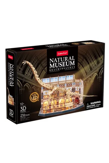Puzzle 3D 216 el. LED Natural Museum Brachiozaur Dante