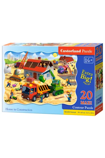 Puzzle 20 el. Dom w budowie Castorland