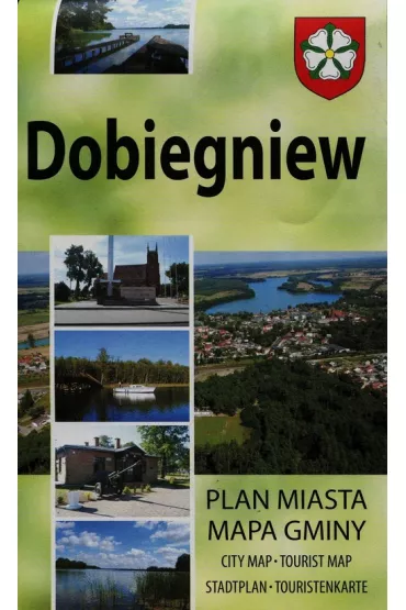 Plan miasta z map� gminy Dobiegniew 1:7 500