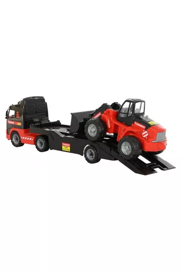 Polesie 56733 MAMMOET Volvo - samoch�d holownik + �adowarka w siatce