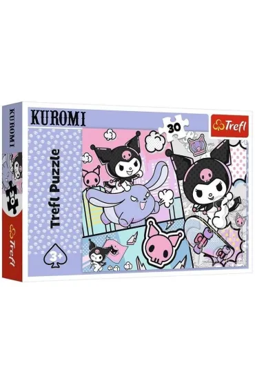 Puzzle 30 el. Zabawy z Kuromi Hello Kitty Trefl