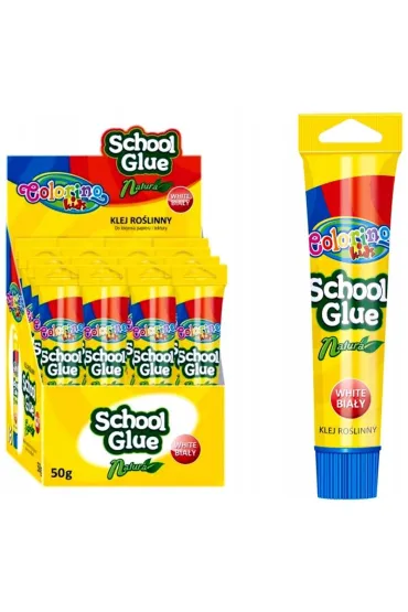 Patio Klej szkolny bia�y (ro�linny) w tubie Colorino Kids 50 g