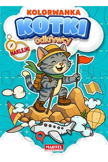 Kolorowanka z naklejkami. Odkrywcy. Kotki