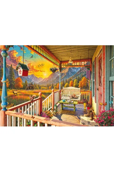 Puzzle 1000 Weranda w g�rach Schmidt