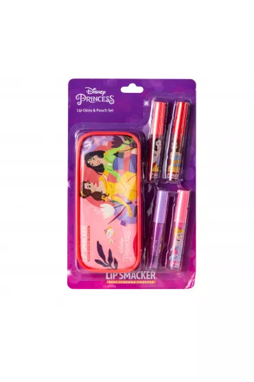 Zestaw kosmetykw do makijau dla dzieci Disney Princess Lip Smacker Lip Gloss & Pouch Set Markwins