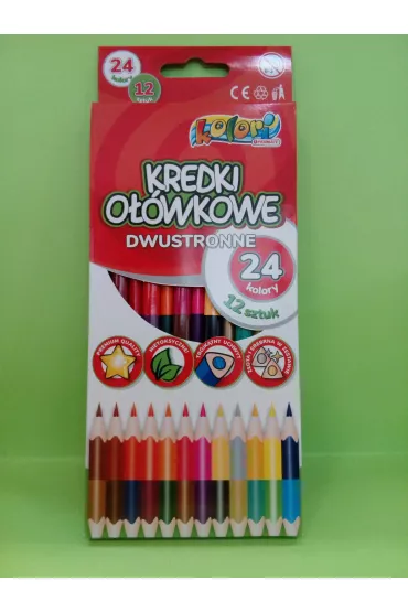 Penmate Kredki Premium Kolori dwustronne 24 kolor�w
