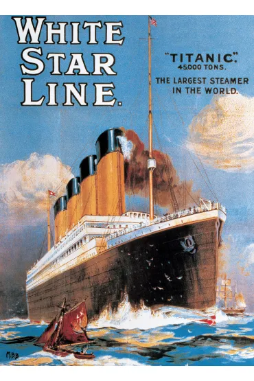 Puzzle 1000 el. Bia�a gwiazda Titanic Eurographics