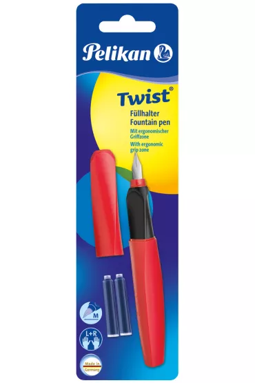 Herlitz Pi�ro wieczne Twist Fiery Red + 2 naboje