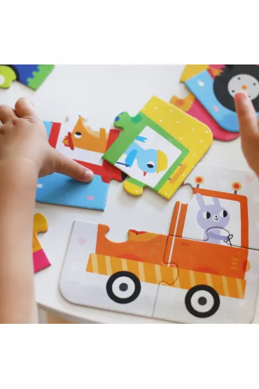 Puzzle Ukadam pojazdy Bright Junior Media