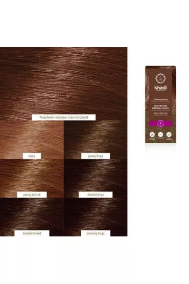 Khadi Natural Hair Colour henna do w�os�w Orzechowy Br�z 100 g