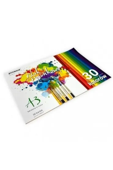 Penword Blok rysunkowy A3 kolor 80g 30 kartek