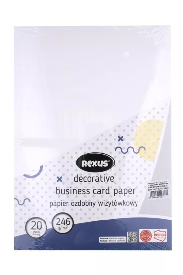 Beniamin Papier wizyt�wkowy A4 Du�y M�otek bia�y 20 kartek