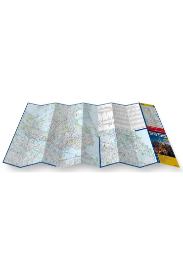 New York. Laminated map in scale 1:75 000
