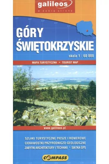 G�ry �wi�tokrzyskie Mapa turystyczna 1: 50 000