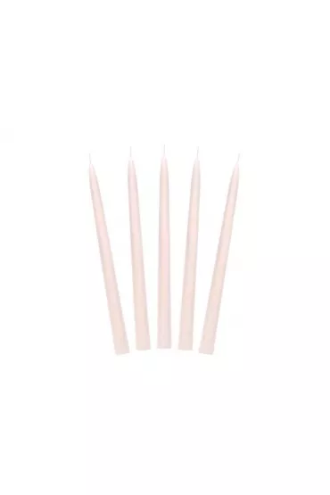 PartyDeco �wieca sto�kowa matowa nude 24cm 10 szt