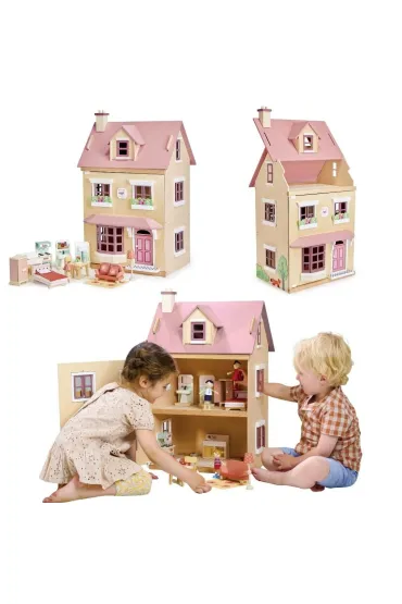 Domek drewniany trzypi�trowy dla lalek Tender Leaf Toys