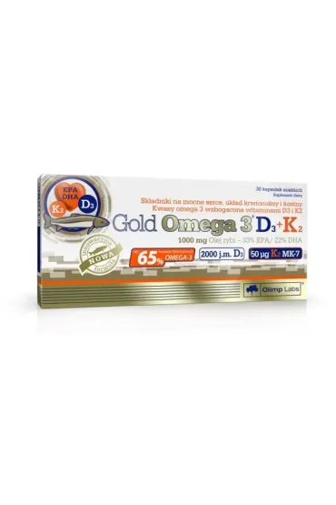 Olimp Labs Gold Omega 3 D3 + K2 suplement diety 30 kaps.