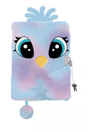 St. Majewski Pami�tnik z k��dk� 3D w�ochacz A5 My Little Friend Pastel bird 96 kartek