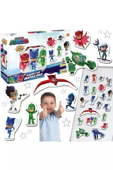 Maksik Magnesy PJ Masks zasady bohaterw 20 szt.