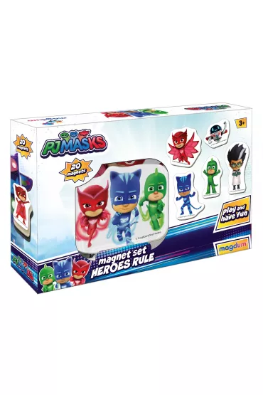 Maksik Magnesy PJ Masks zasady bohaterw 20 szt.
