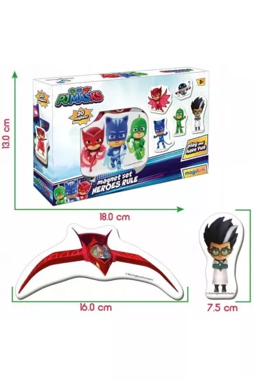 Maksik Magnesy PJ Masks zasady bohaterw 20 szt.