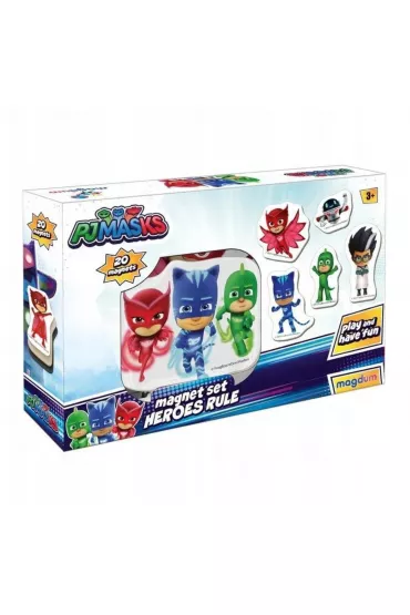 Maksik Magnesy PJ Masks zasady bohaterw 20 szt.