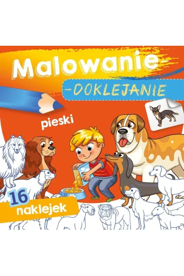 Ksi��eczka 15X15 cm Malowanie-doklejanie. Pieski  Naklejki SKRZAT 071351