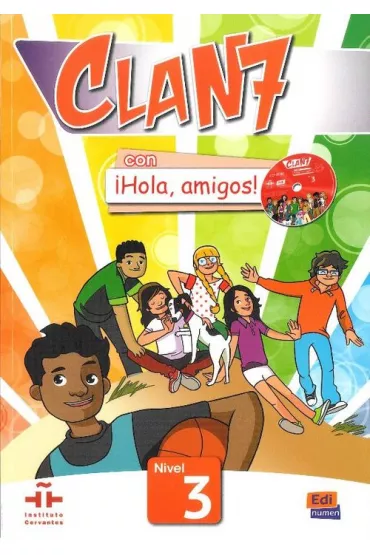 Clan 7 con Hola, amigos! 3. Podr�cznik - Maria Castro, praca zbio rowa