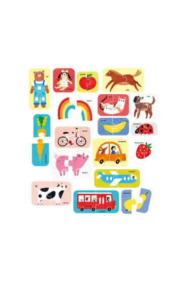 CzuCzu Puzzle do pary Pierwsze sowa 18m+ Bright Junior Media